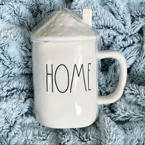 NEW Rae Dunn HOME Mug With Roof Chimney Lid